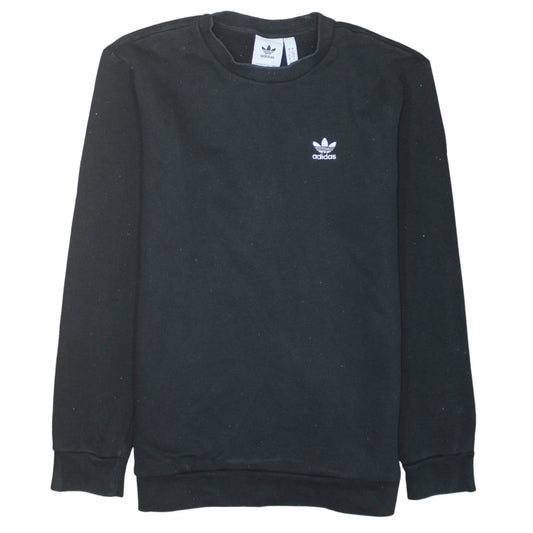 Adidas Men's Black Small Pullover Crew Neck Sweatshirt