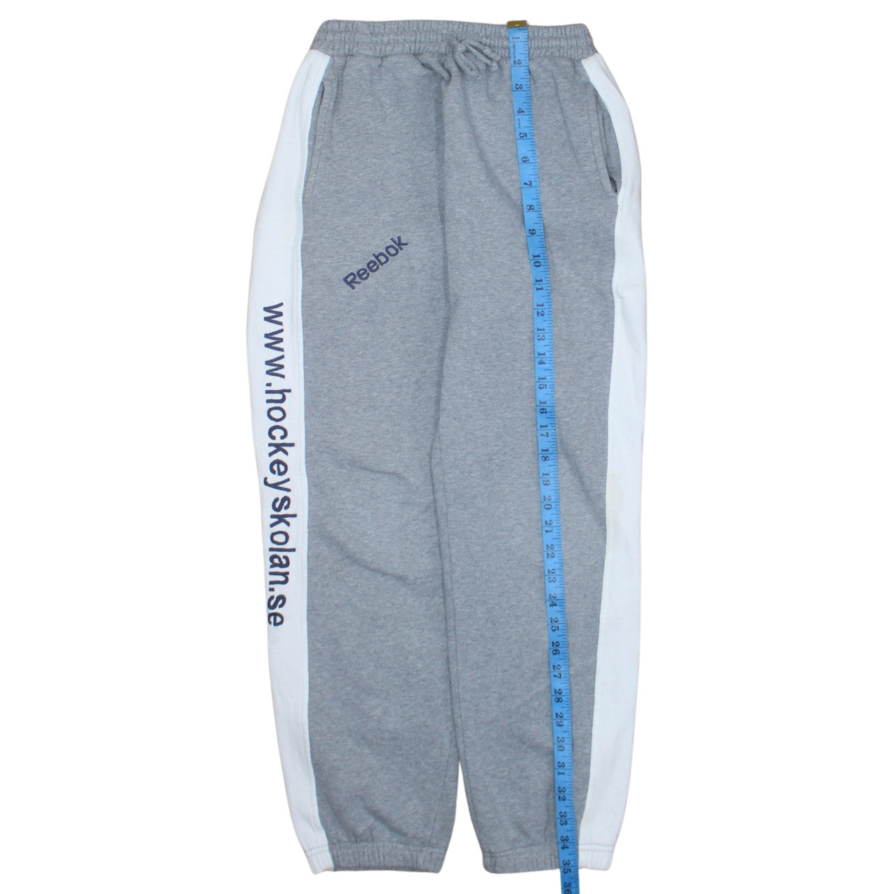 Reebok Boys Grey Jogger Trousers 170cm Hockey Sports Fleece Sweatpants