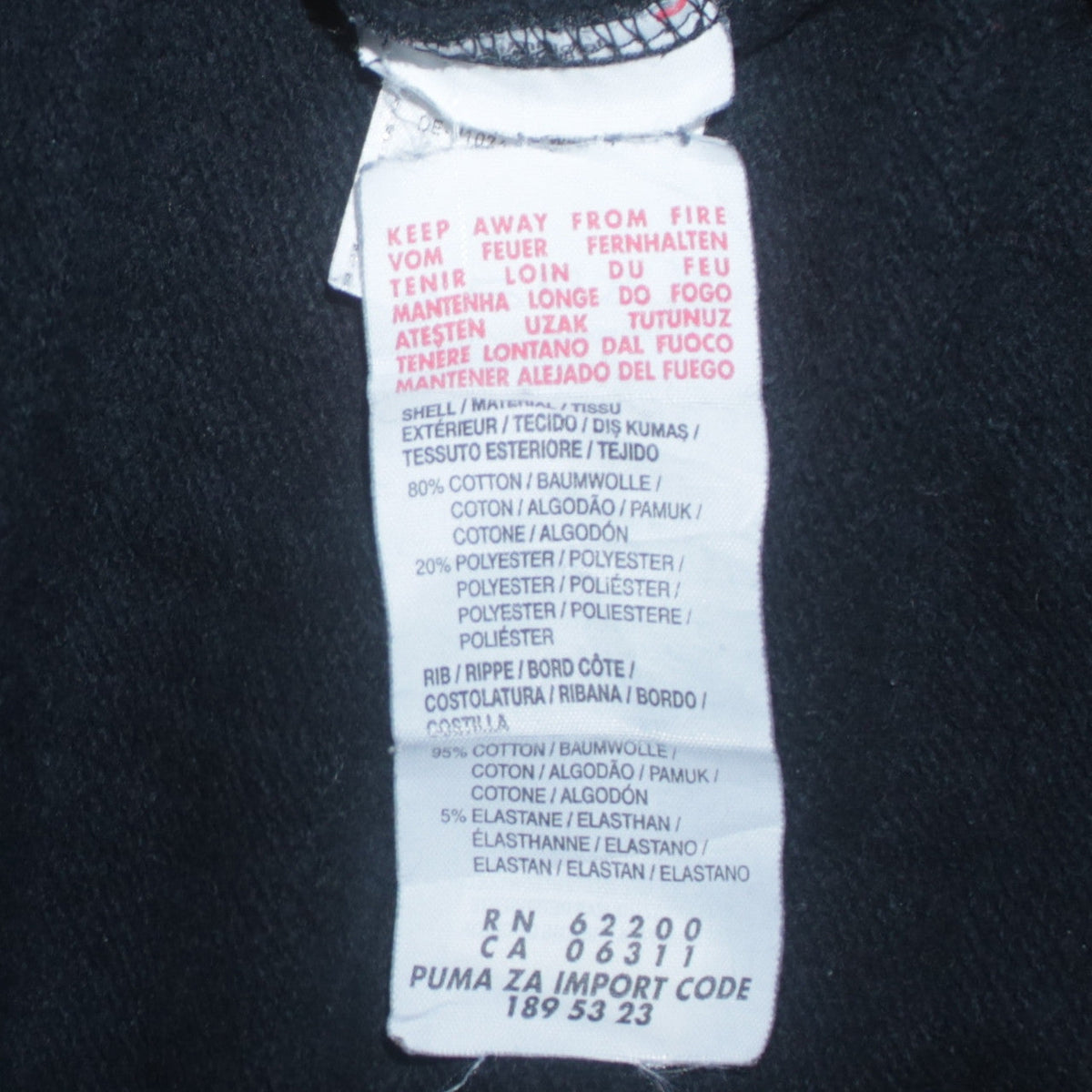 Puma Boys Black Pullover Hoodie 14 Years Graphic Logo Fleece Sweatshirt