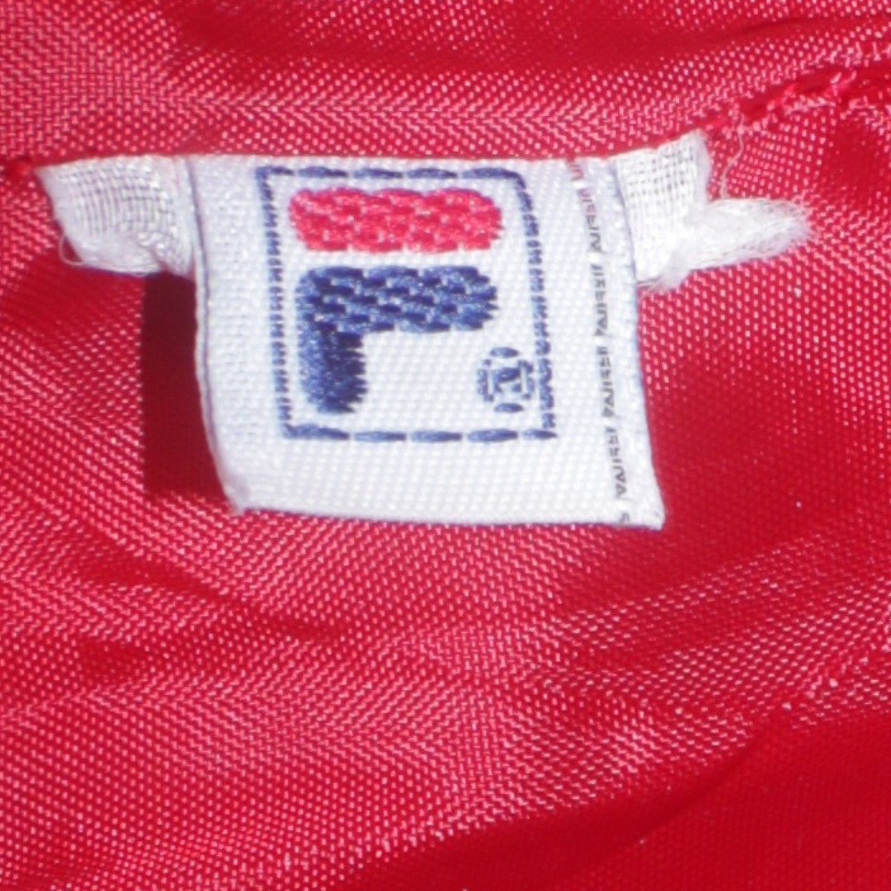 FILA Mens Blue 2XL Puffer Activewear Jacket with Red Collar