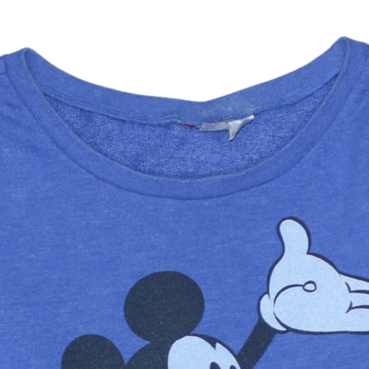 Disney Women Blue Long Sleeve Mickey Mouse Sweatshirt Size 8