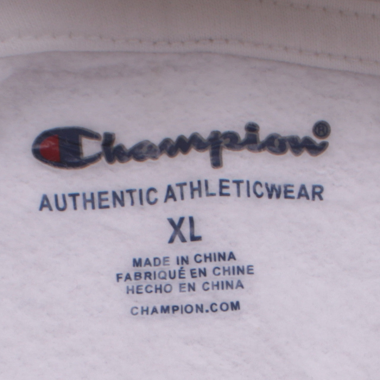 Champion Girls White XL Pullover Hoodie with Embroidered Logo