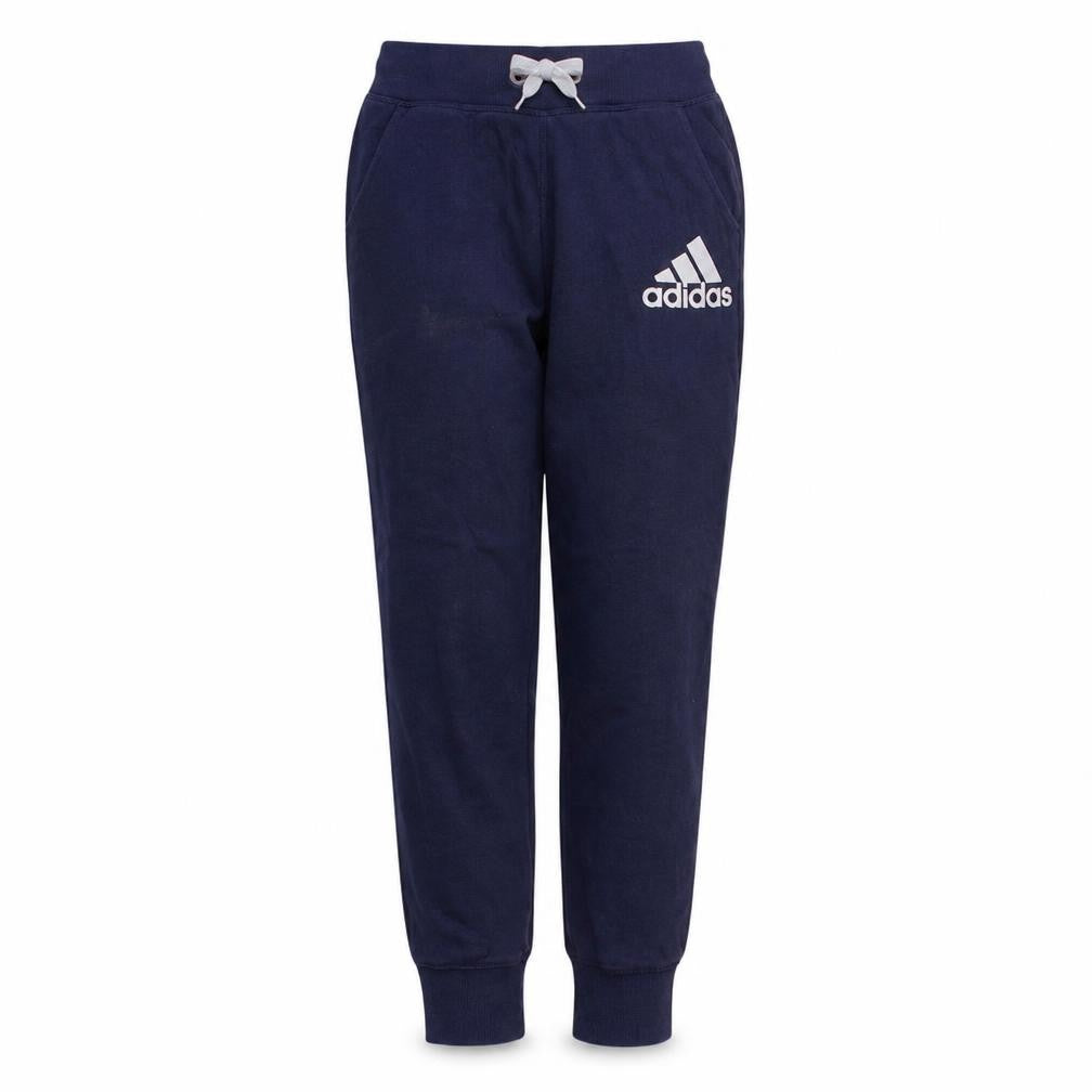 Adidas Womens Blue Jogger Sweatpants S Elastic Waist Logo