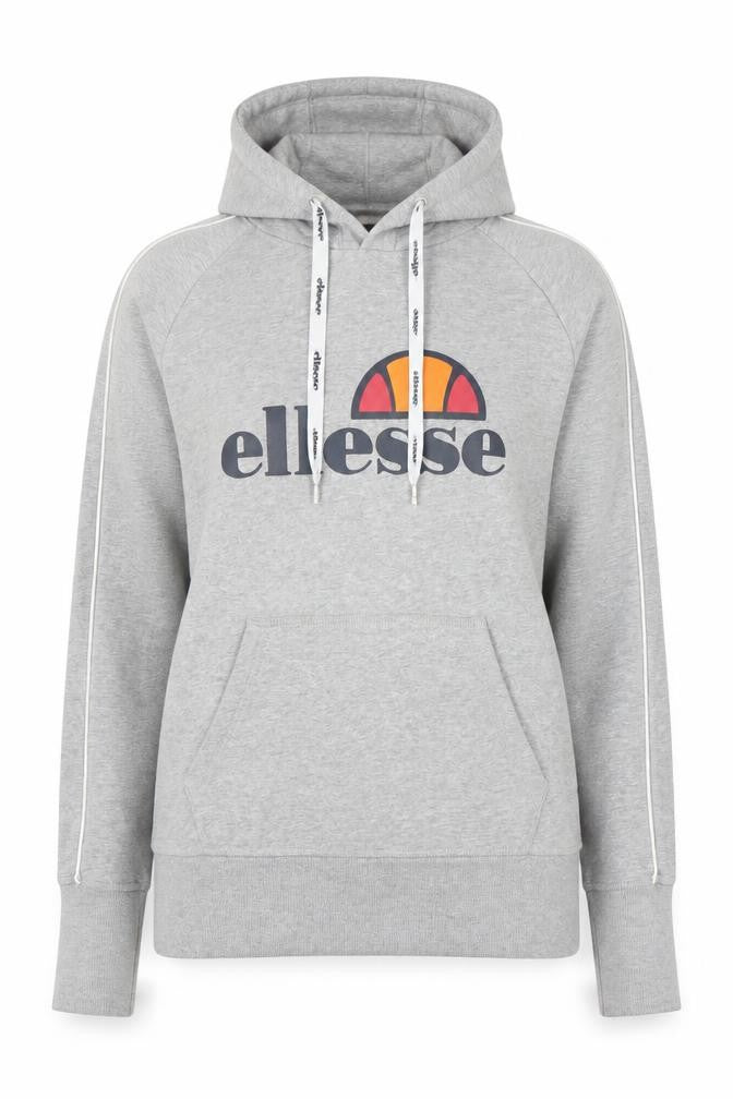 Ellesse Womens Grey Hoodie Size 10 Pullover Logo Sweatshirt