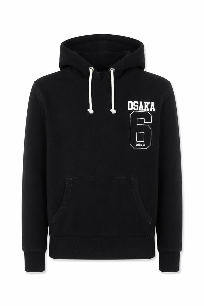 Superdry Men's Black Osaka 6 Graphic Pullover Hoodie Size S