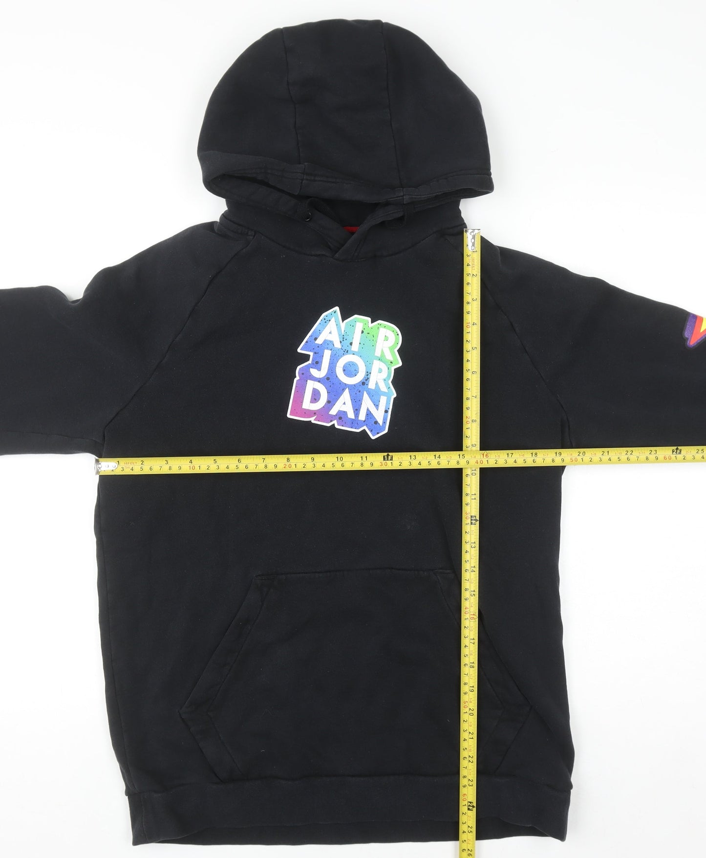 Jordan Men's Black M Pullover Hoodie with Logos & Graphic Print