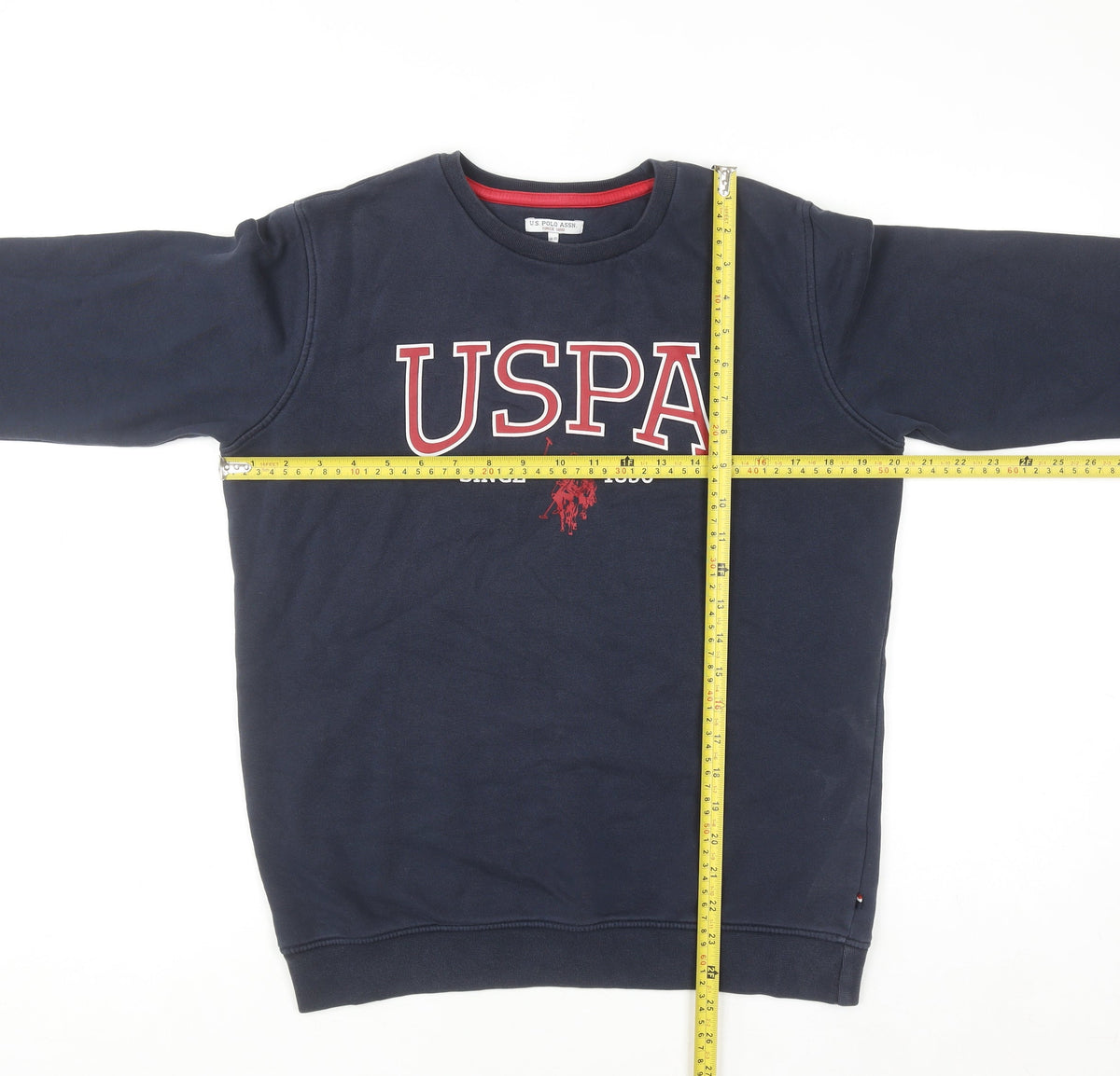 U.S. Polo Assn. Boys Blue 14-15 Years Pullover Sweatshirt Crew Neck