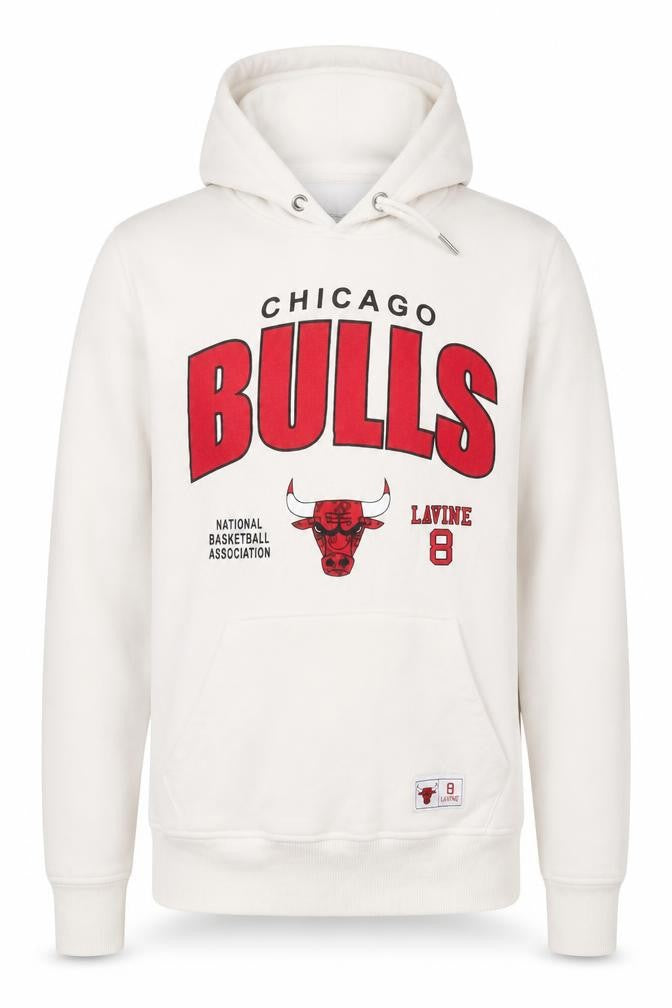 Primark NBA Chicago Bulls White Men's M Pullover Hoodie