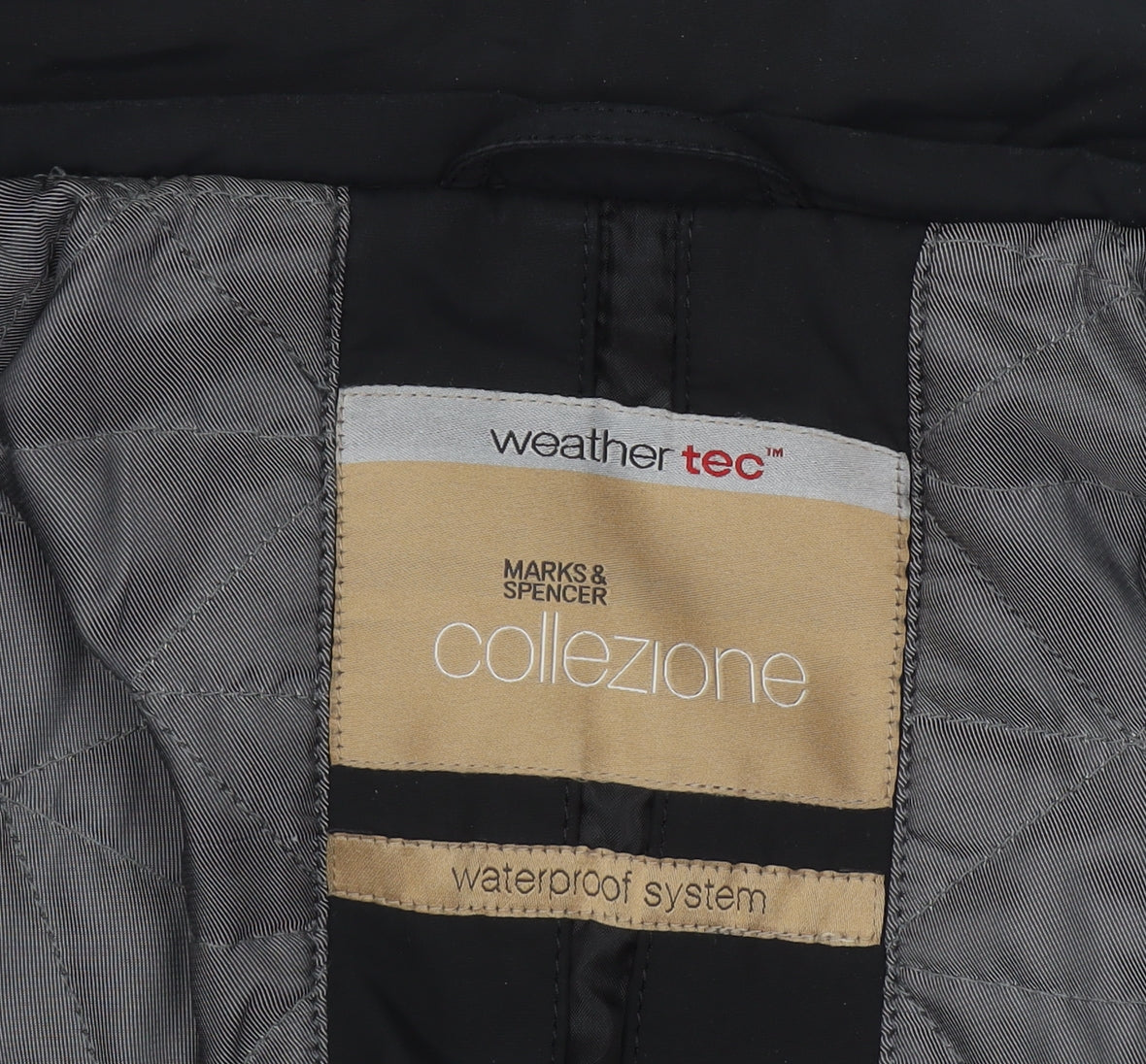 Marks and Spencer Men's Black Waterproof Parka Coat M