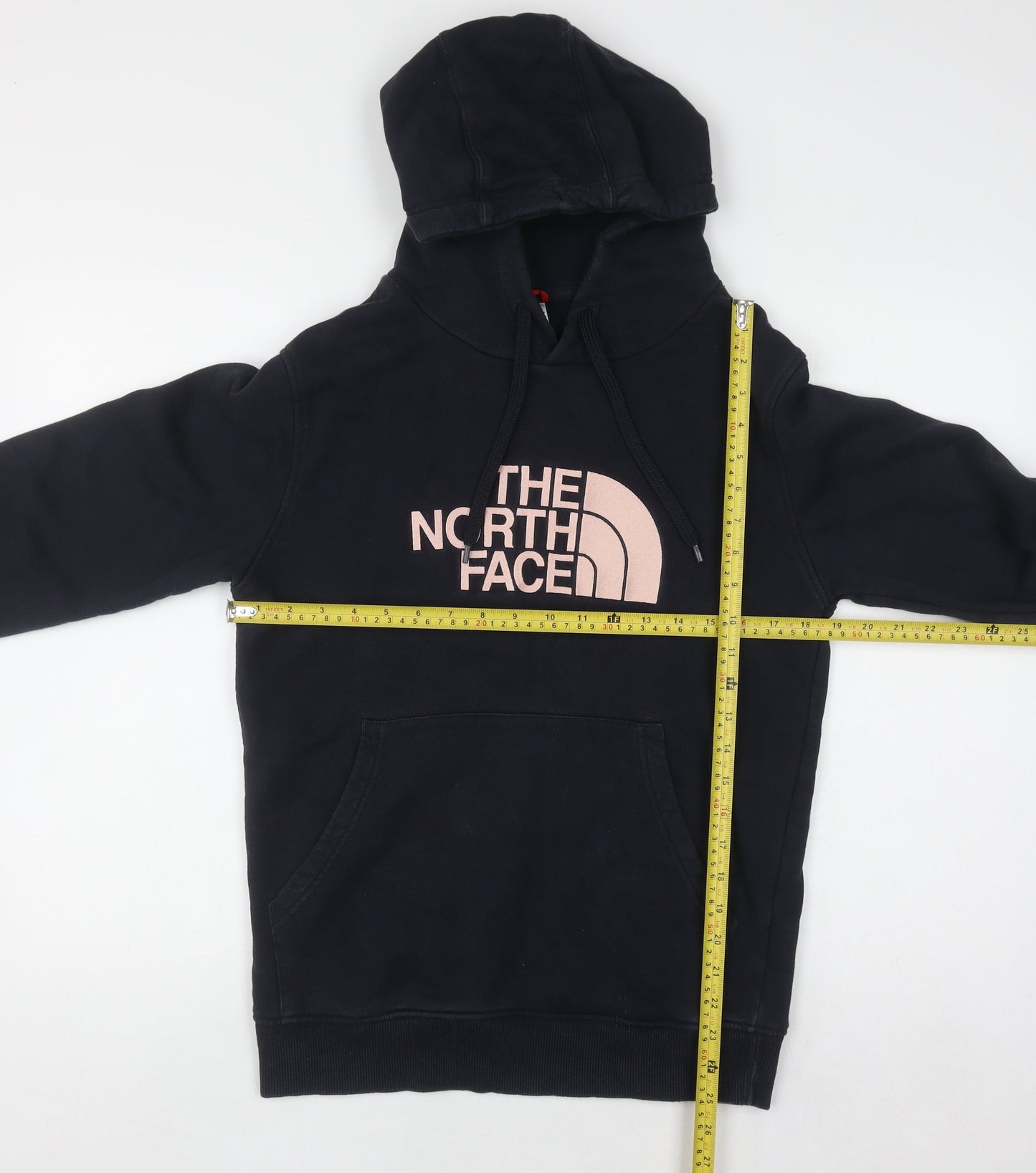 The North Face Women Black Small Pullover Hoodie 100% Cotton