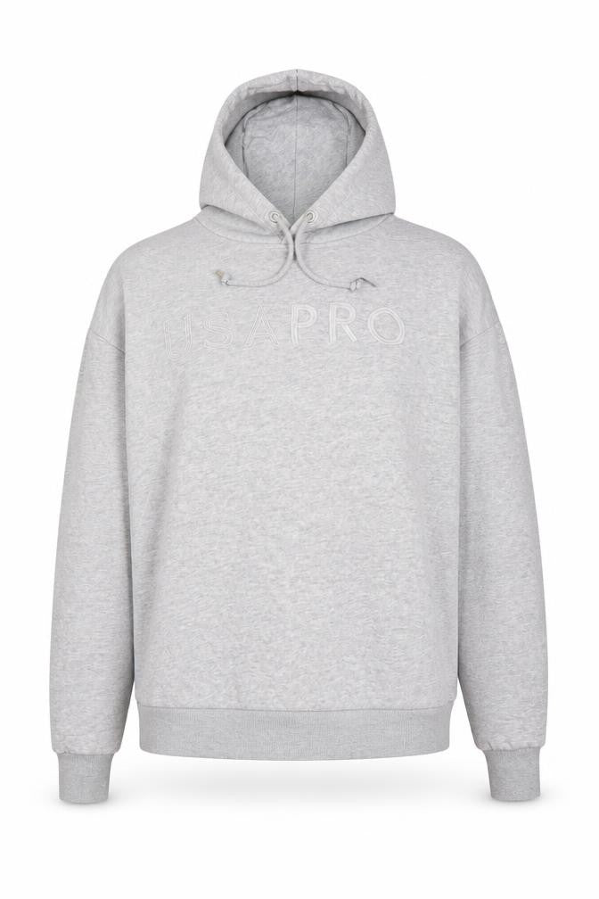 USA Pro Women's Grey Pullover Hoodie UK 14 Cotton Blend Sportswear