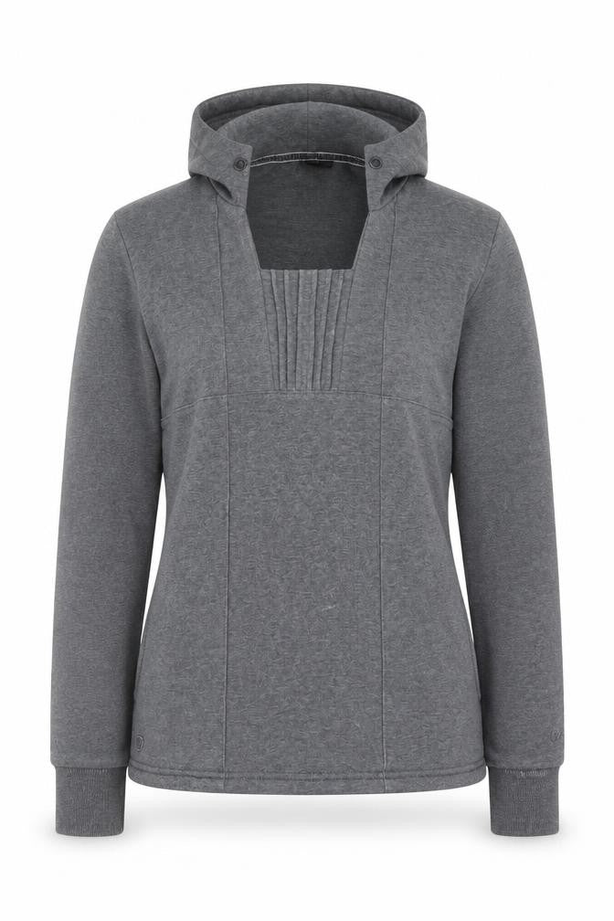 Golddigga Women's Grey Pullover Hoodie Size 14 Cotton Blend