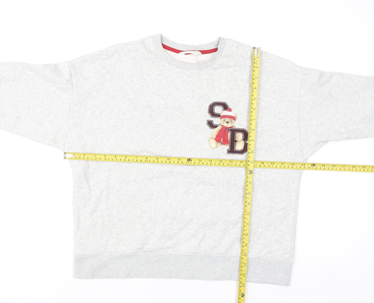 Marks and Spencer Women’s Grey Spencer Bear Sweatshirt Size 12