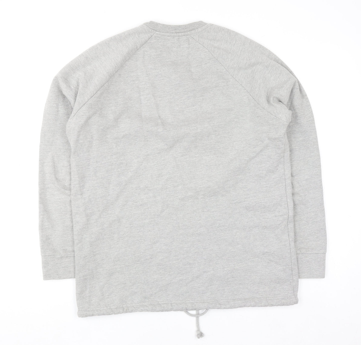 Pull&Bear Women's Grey Crew Neck Long Sleeve Pullover Sweatshirt Size 12