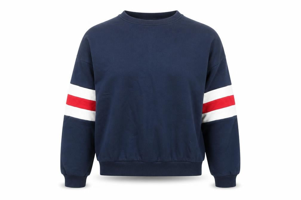 H&M Divided Women's Navy Blue Pullover Sweatshirt Small Crew Neck Casual