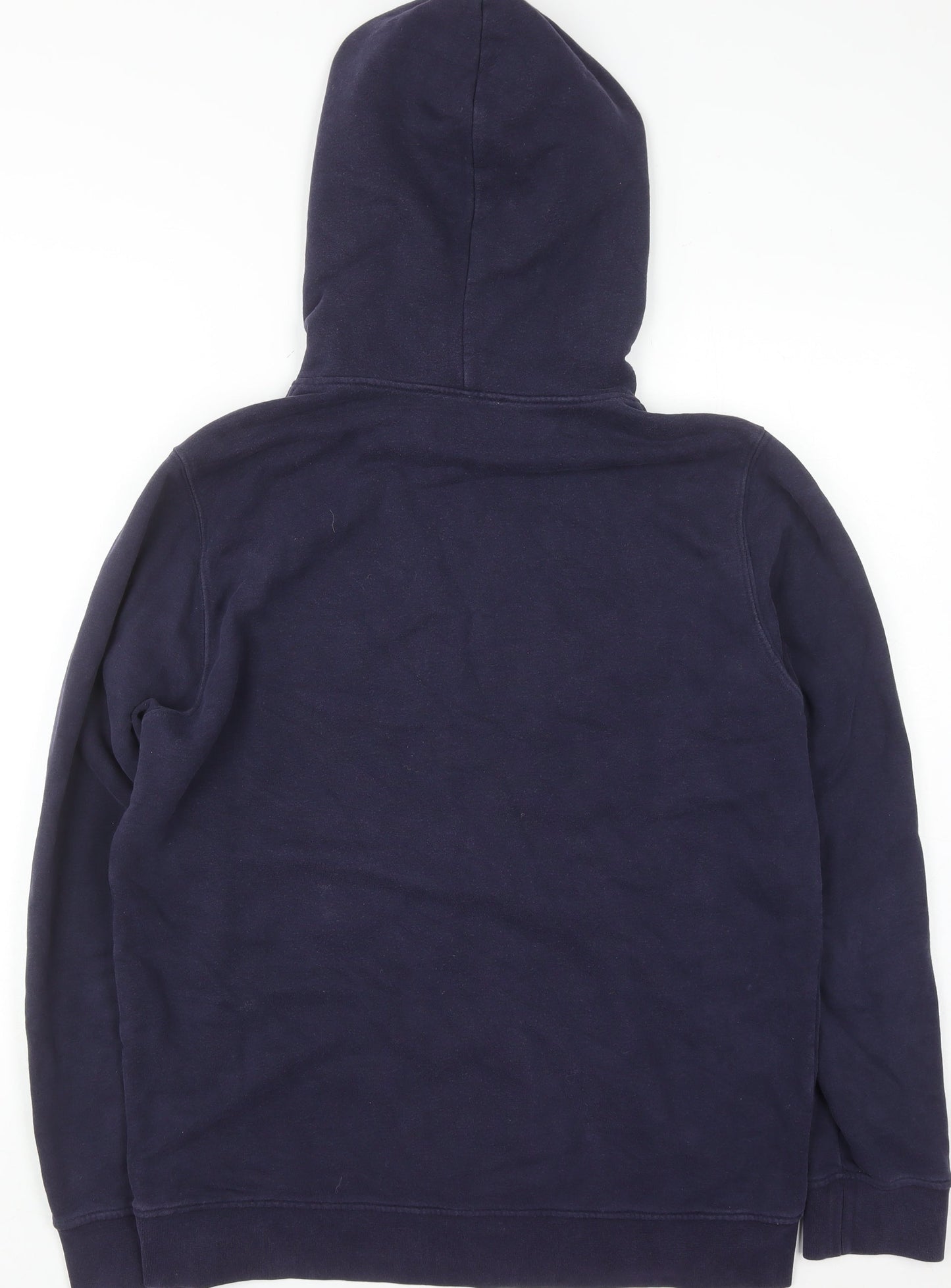 Love Moschino Womens Navy Pullover Hoodie Medium Cotton Blend