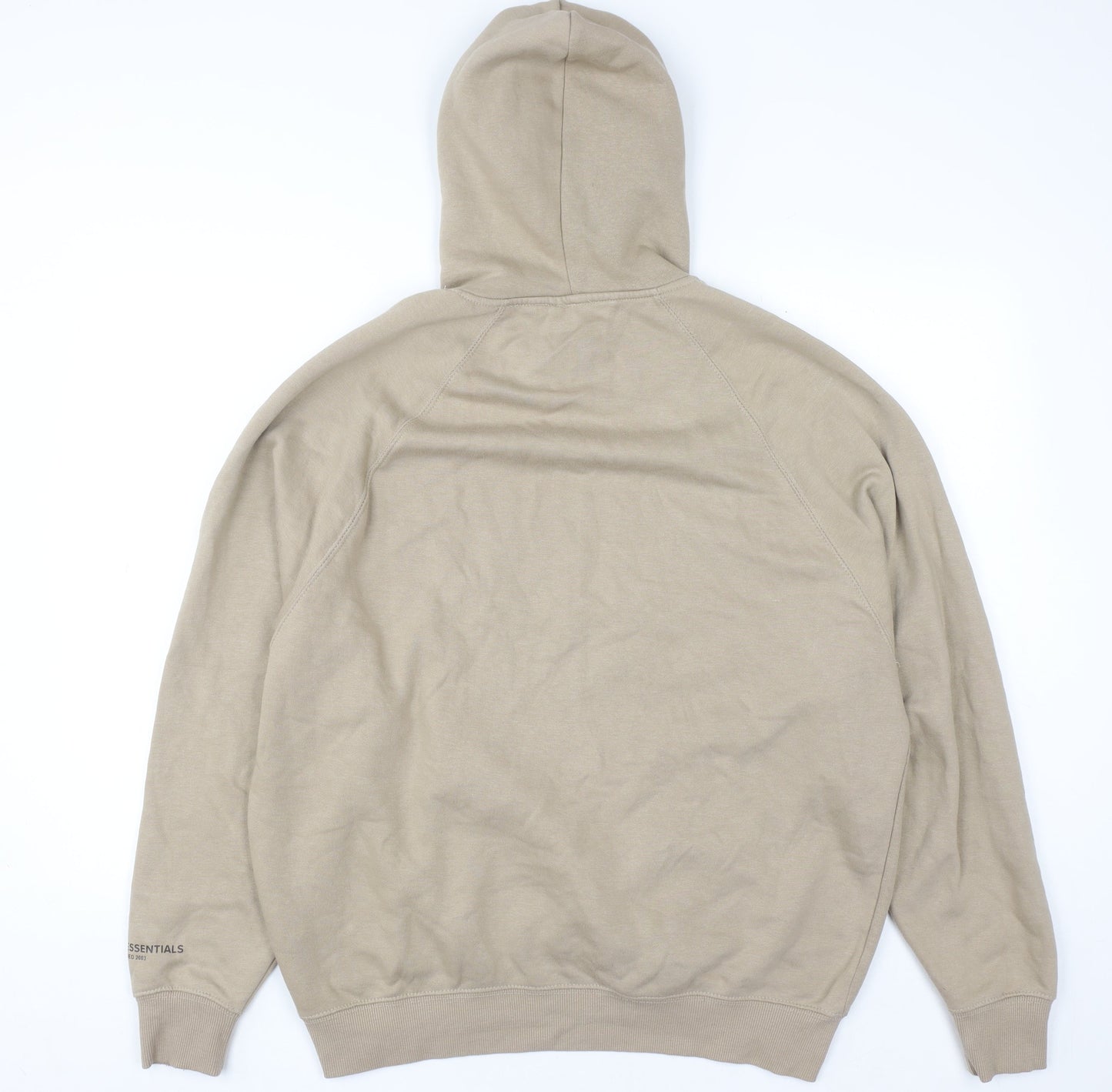 EKO Sustainable Essentials Men's Beige Pullover Hoodie Size S