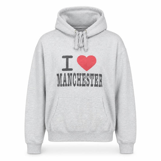 Manchester Souvenirs Women's Grey Pullover Hoodie L Graphic Print