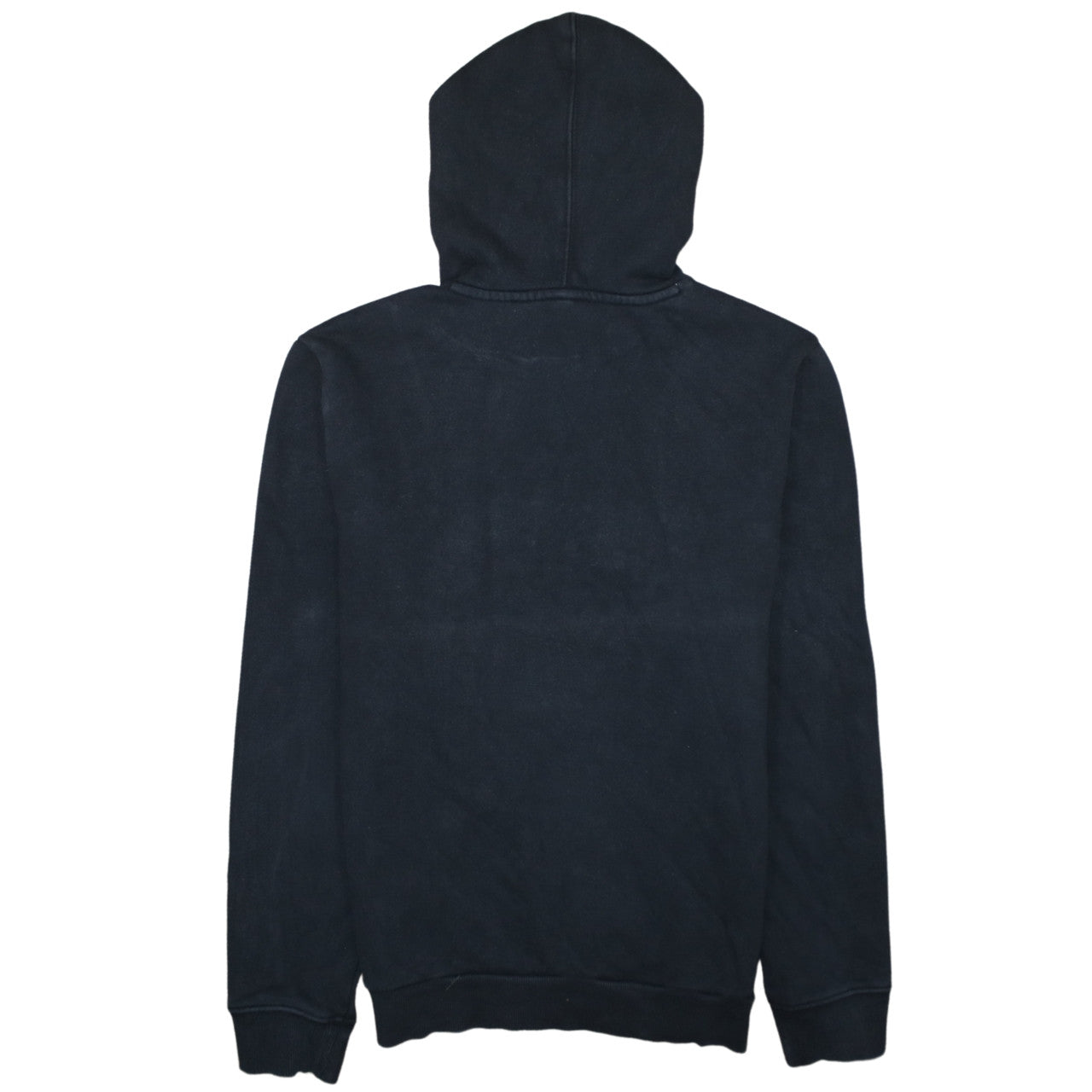 Napapijri Men's Black Pullover Hoodie M Logo Fleece Sweatshirt