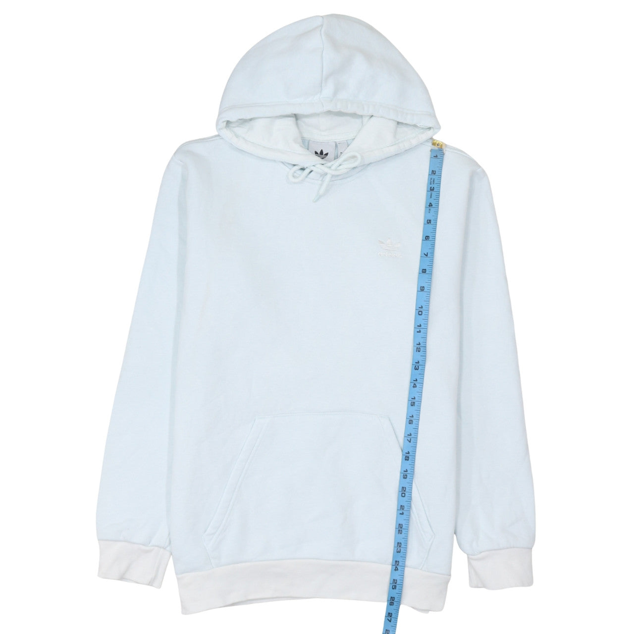 Adidas Men's Blue Pullover Hoodie Small Regular Fit Fleece Sportswear