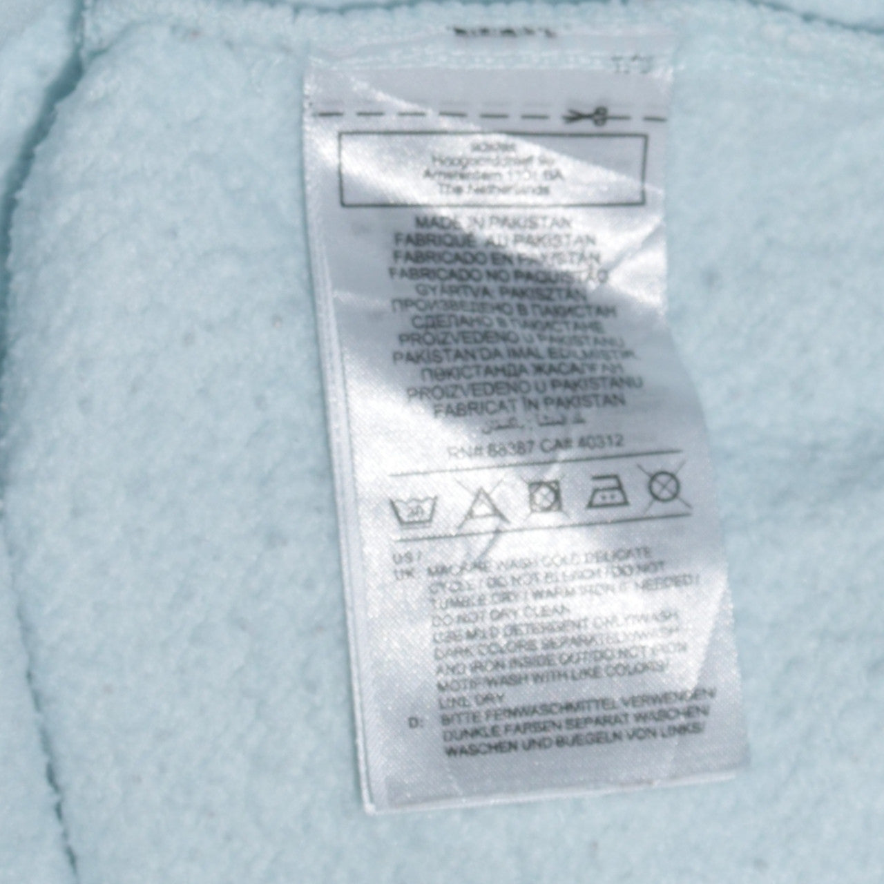 Adidas Men's Blue Pullover Hoodie Small Regular Fit Fleece Sportswear