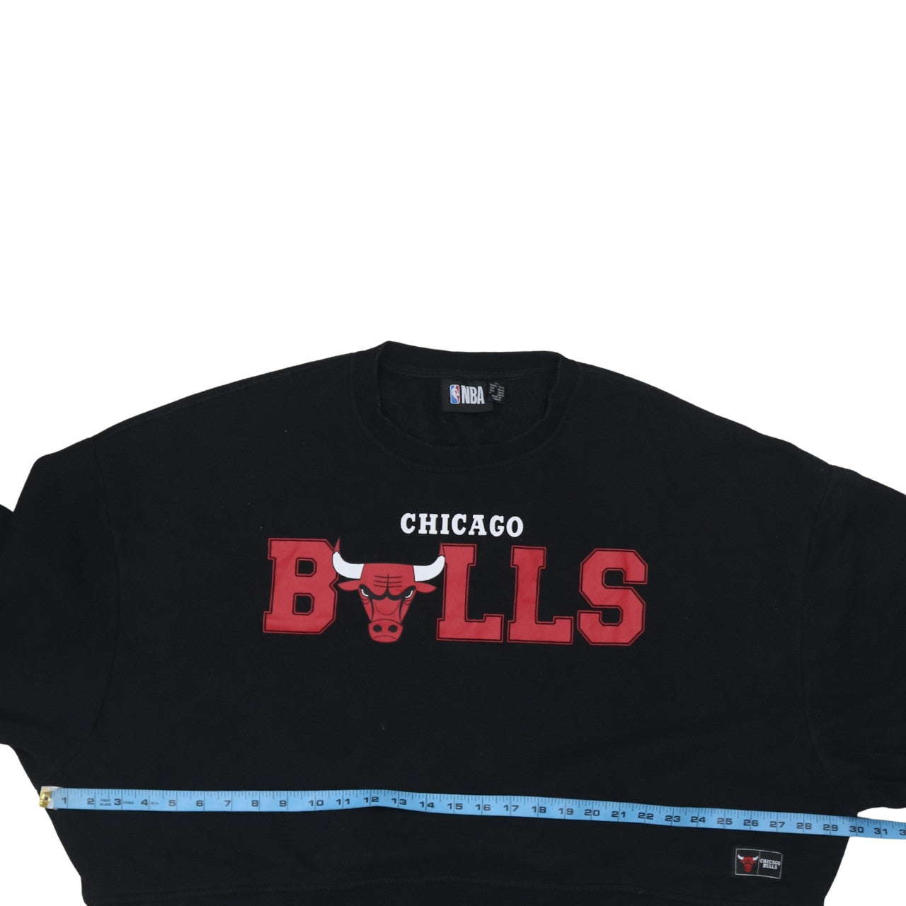 NBA Chicago Bulls Black Sweatshirt Women's XL 18/20 Crew Neck Pullover