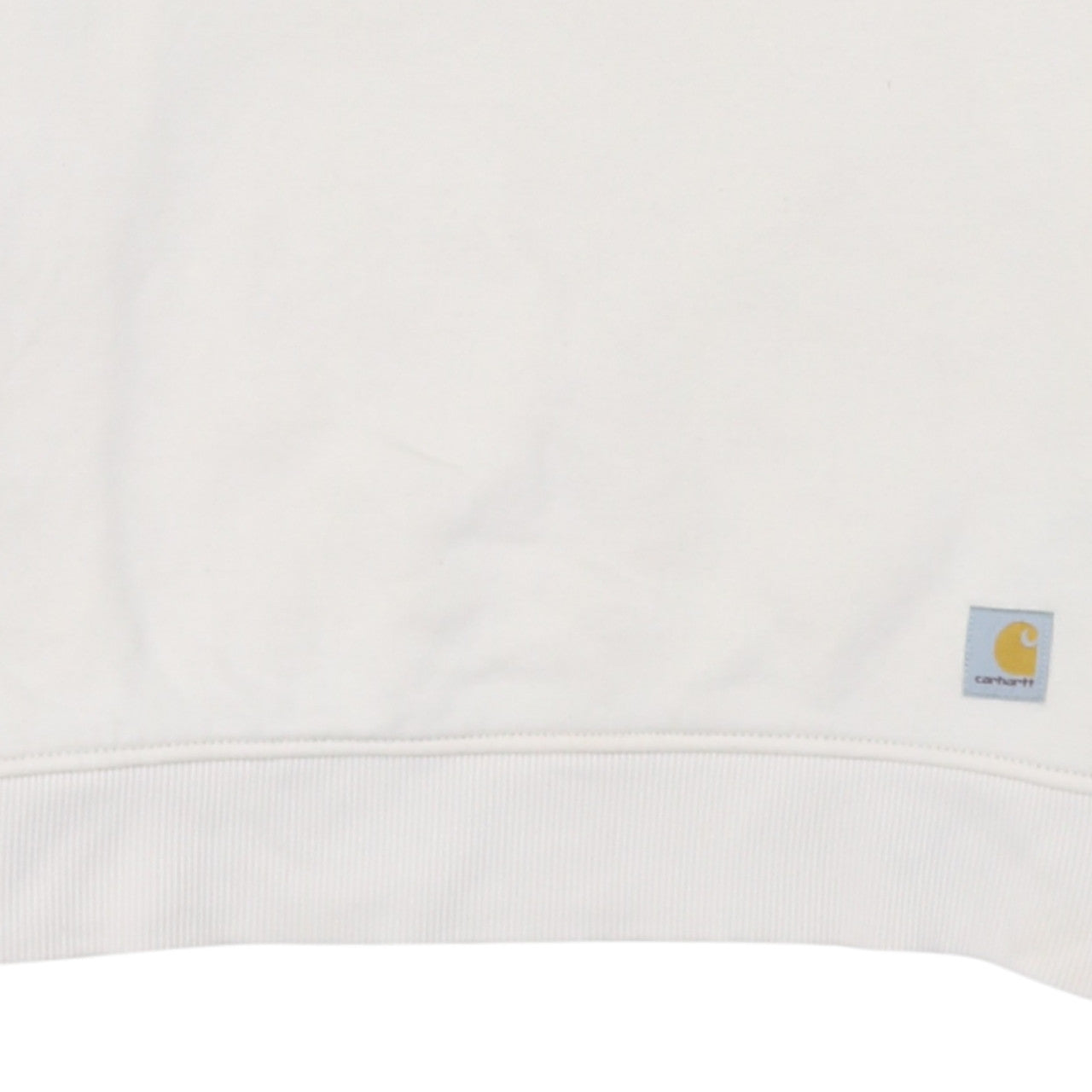 Carhartt Women's Ivory Relaxed Fit Logo Sweatshirt Size S