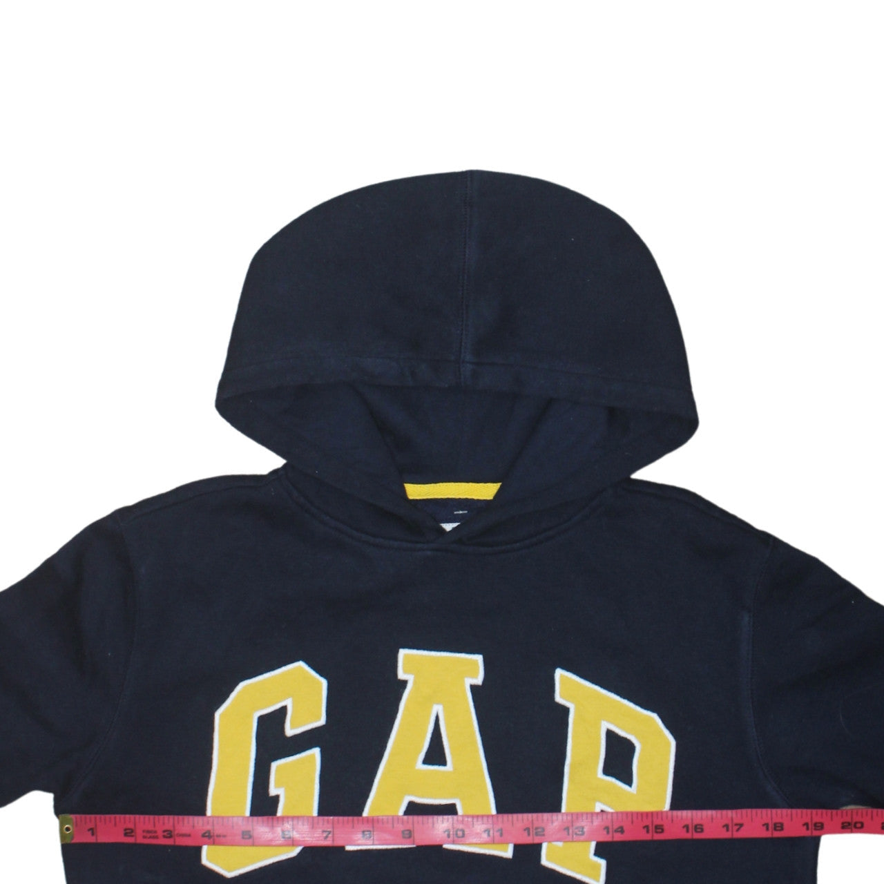 GAP Kids Boys Navy Blue XL Pullover Hoodie Cotton Blend Logo Design