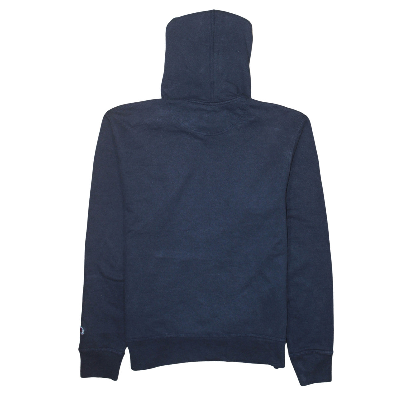 Champion Men's Blue Pullover Hoodie M Logo Fleece Athletic Sweatshirt