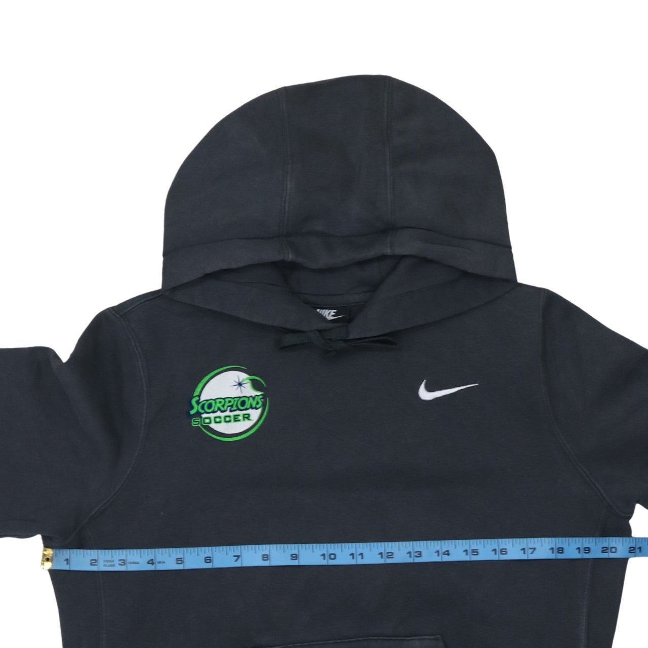Nike Men's Black Pullover Hoodie M Scorpions Soccer Graphic