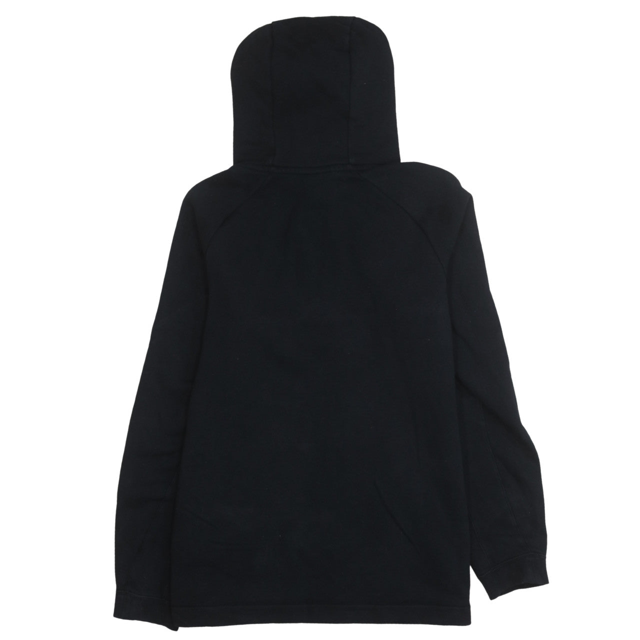 Nike Women Black L 1/2 Zip Hoodie Cotton Blend Pullover Sweatshirt