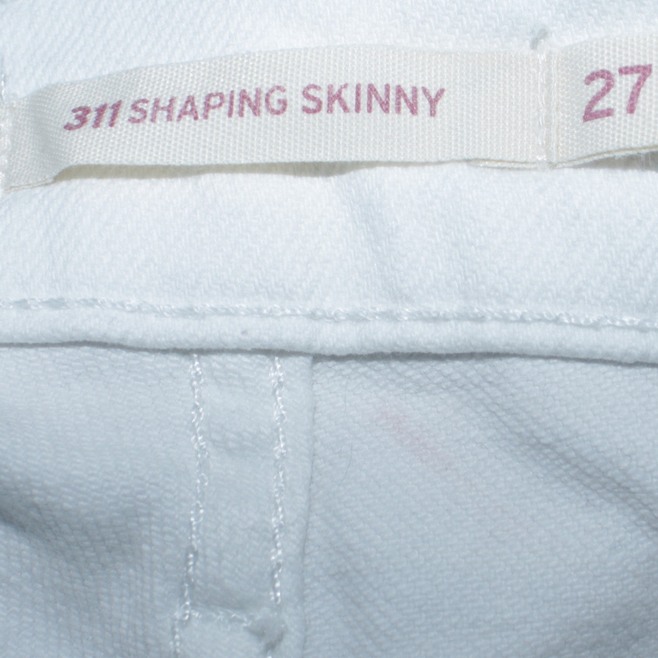 Levi's Women's White 311 Shaping Skinny Jeans Size 27