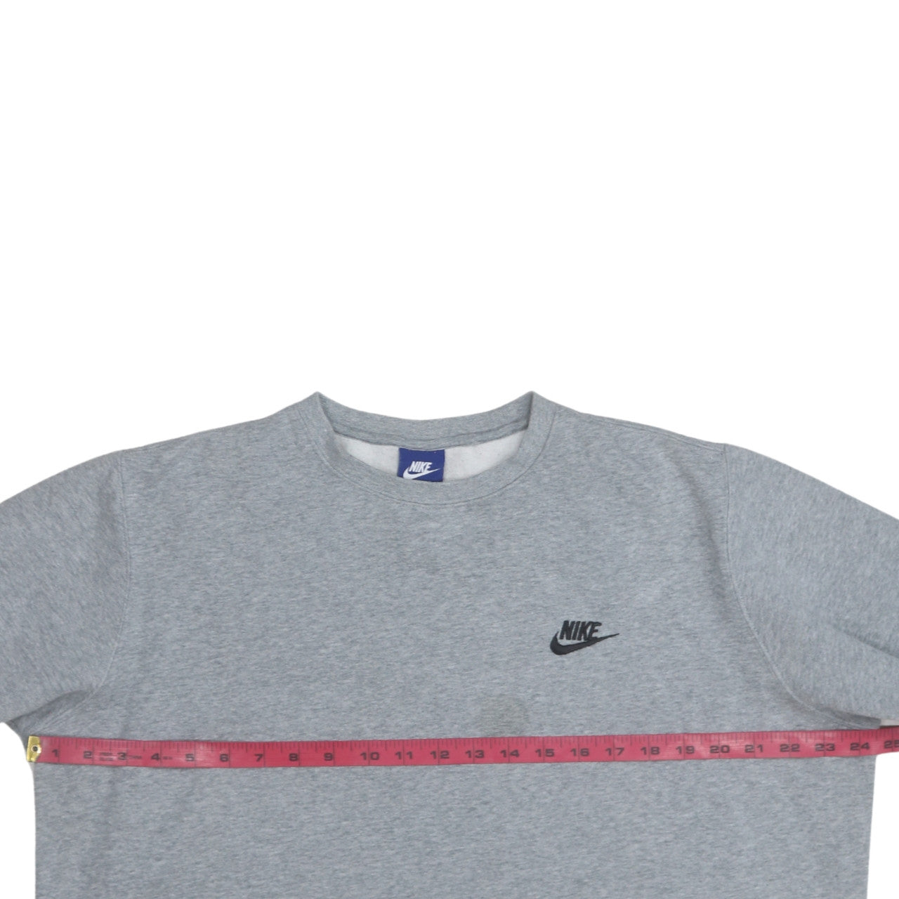 Nike Men's Grey Crew Neck Pullover Sweatshirt L Regular Fit