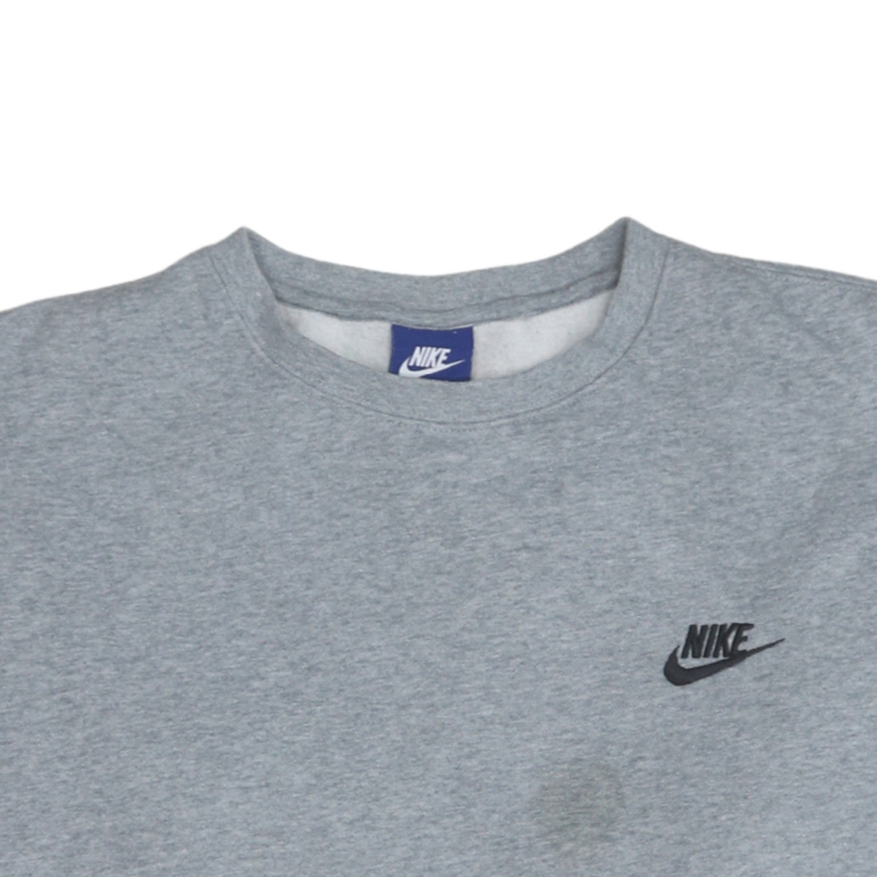 Nike Men's Grey Crew Neck Pullover Sweatshirt L Regular Fit