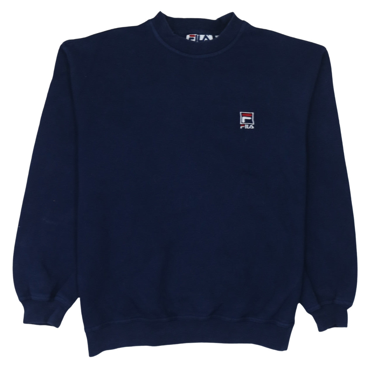 FILA Mens Blue Sweatshirt Small Crew Neck Vintage Pullover