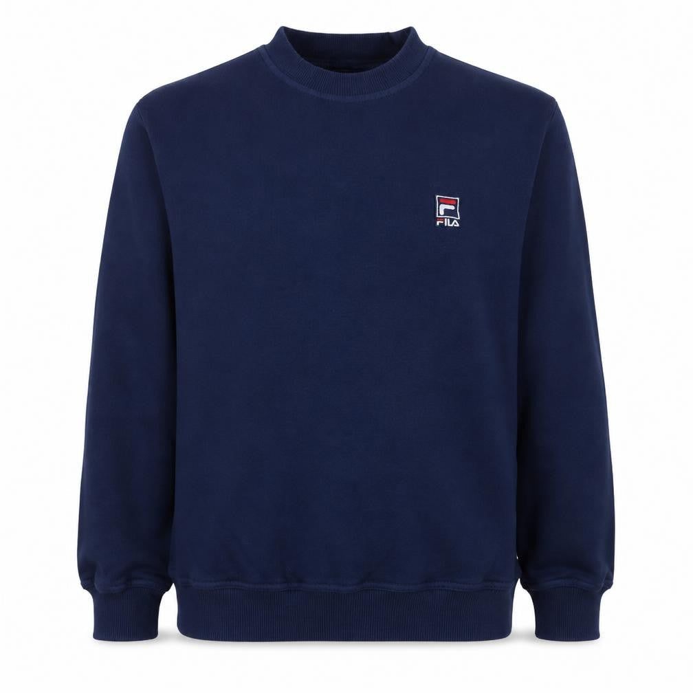 Fila Mens Blue Sweatshirt Small Crew Neck Vintage Pullover