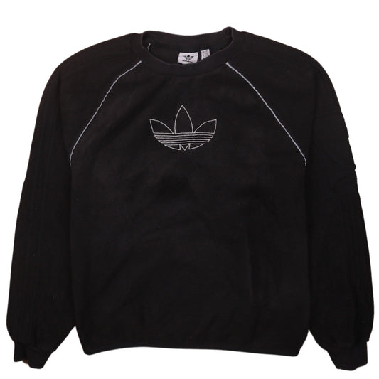 Adidas Womens Black XS Crew Neck Pullover Sweatshirt