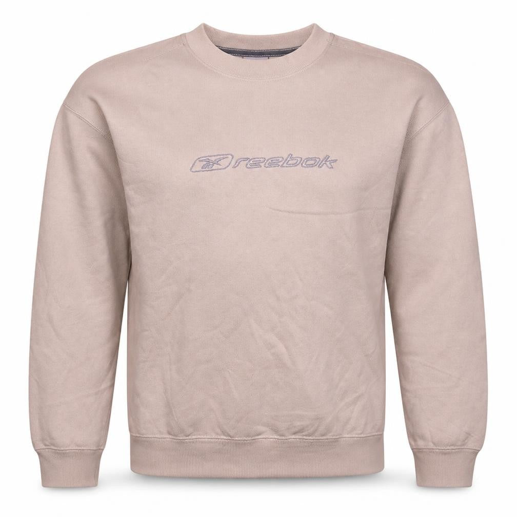 Reebok Boys Beige Sweatshirt Size 164cm Crew Neck Pullover