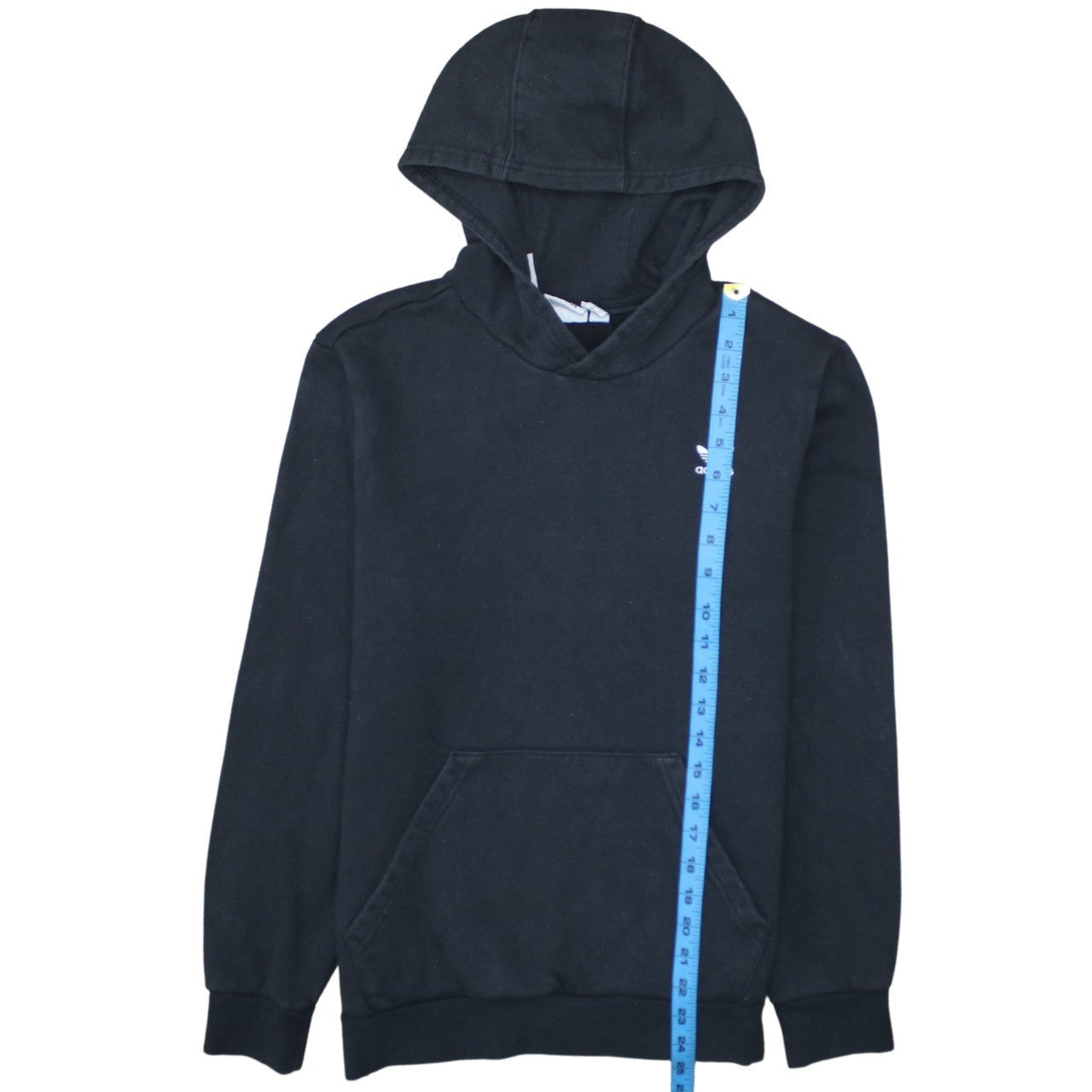 Adidas Boys Black Pullover Hoodie Size 14-15 Years Cotton Blend