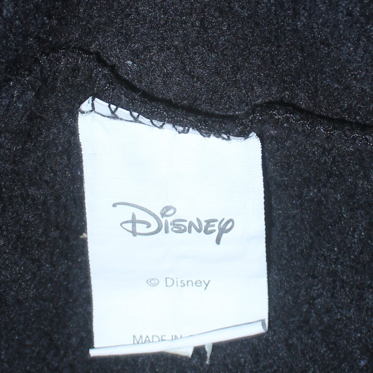 Disney Women Black Mickey Mouse Pullover Hoodie Size L 14/16