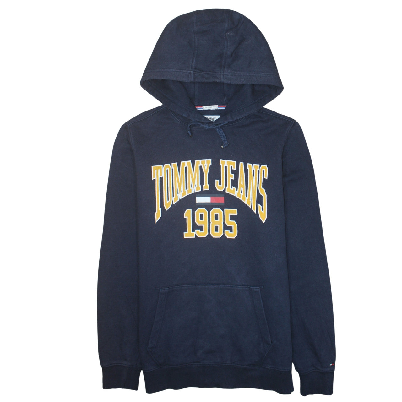 Tommy Jeans Men's Blue XL Pullover Hoodie 1985 Logo Regular Fit