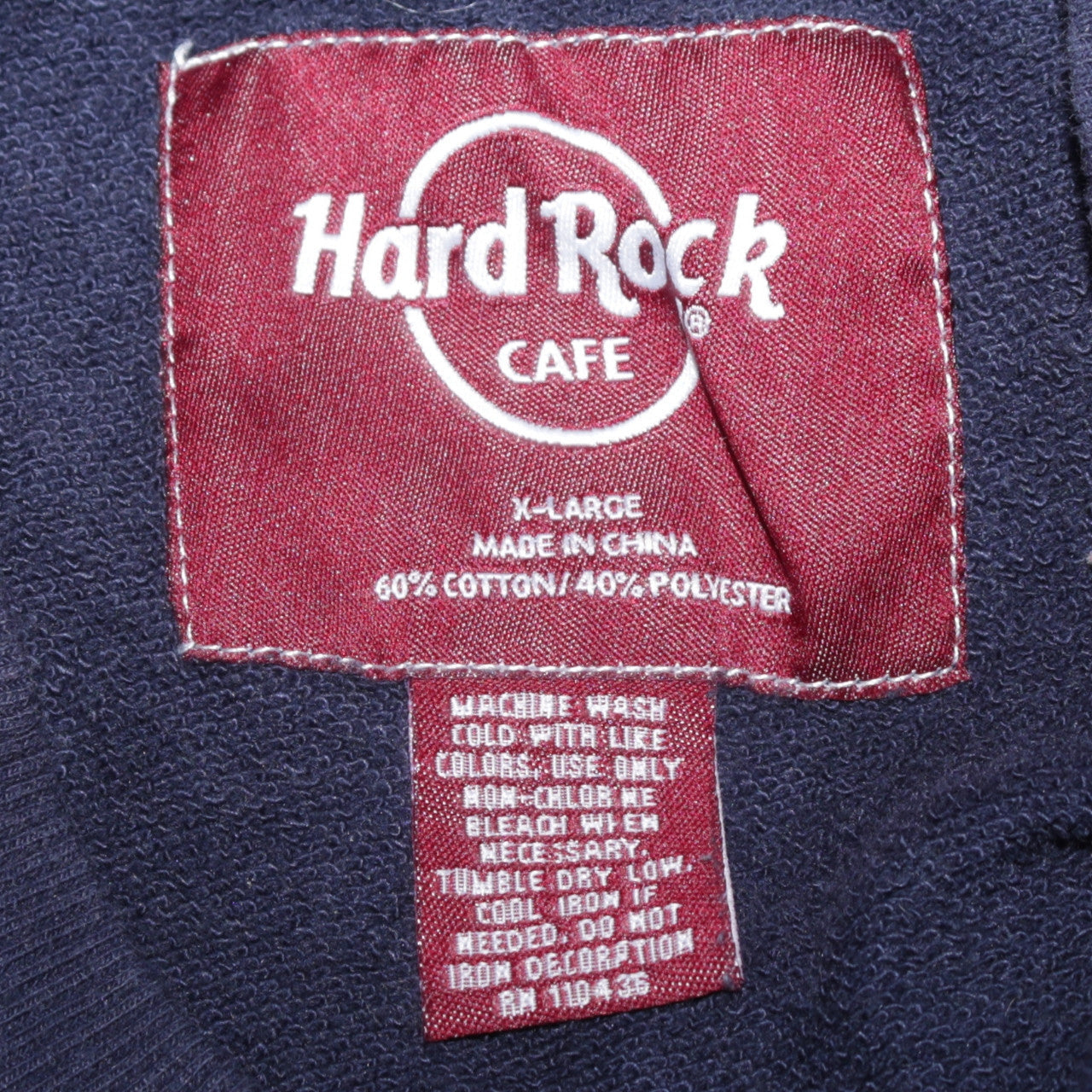 Hard Rock Cafe Men's Blue XL Pullover Crew Neck Sweatshirt