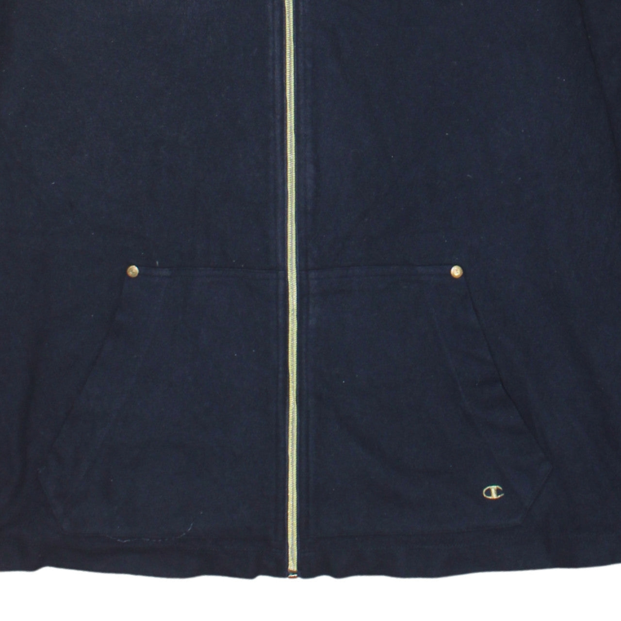 Champion Women's Blue Fleece Full Zip Basic Jacket XL