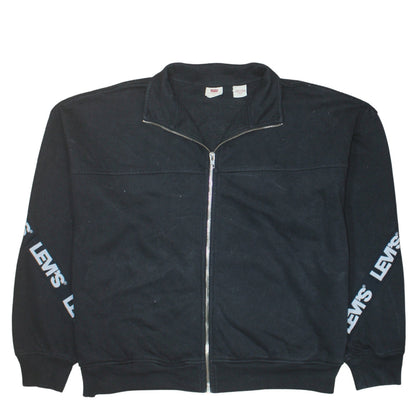 Levi's Men's Black Full Zip Logo Sweatshirt Size S