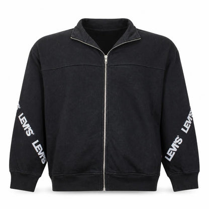 Levi's Men's Black Full Zip Logo Sweatshirt Size S