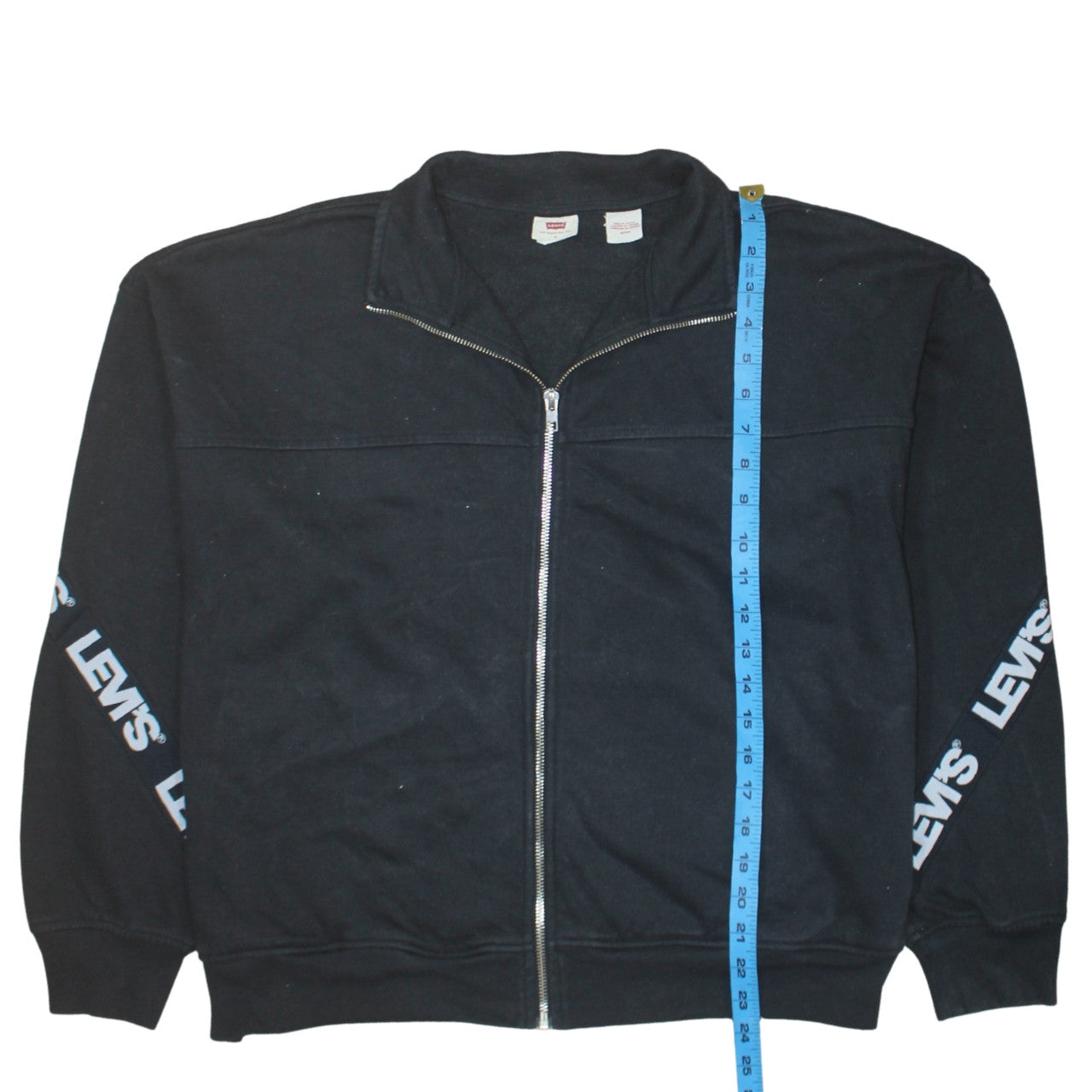 Levi's Men's Black Full Zip Logo Sweatshirt Size S