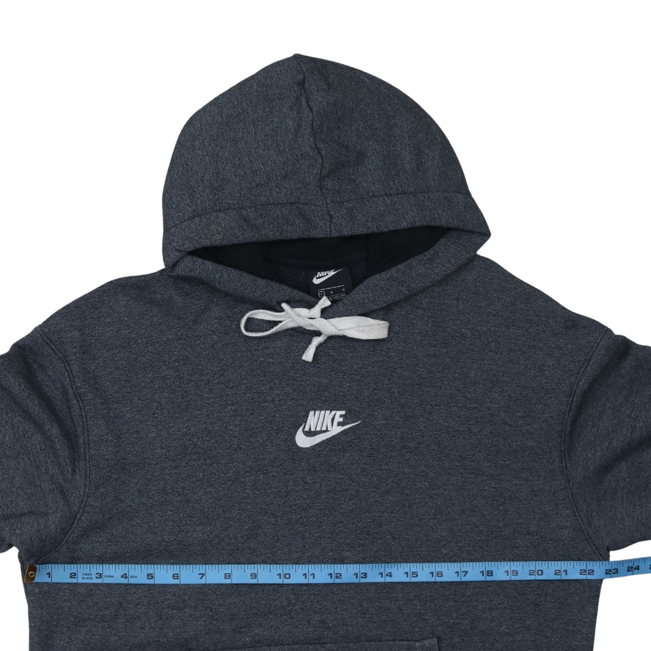 Nike Men's Grey Pullover Hoodie L Regular Fit Sportswear