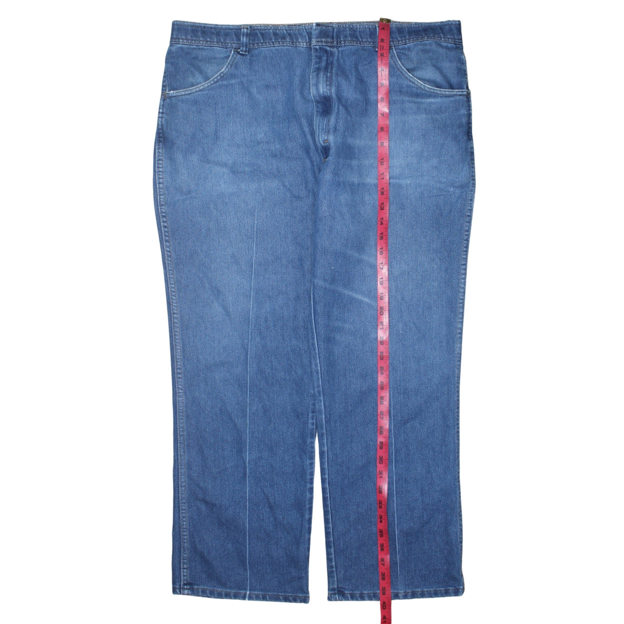 Wrangler Men's Blue Regular Fit Straight Denim Jeans 42x30