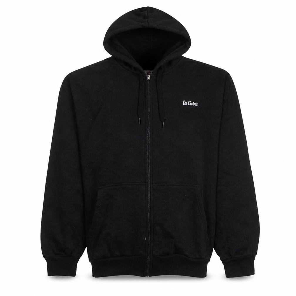 Lee Cooper Mens Black XL Full Zip Hoodie Sweatshirt