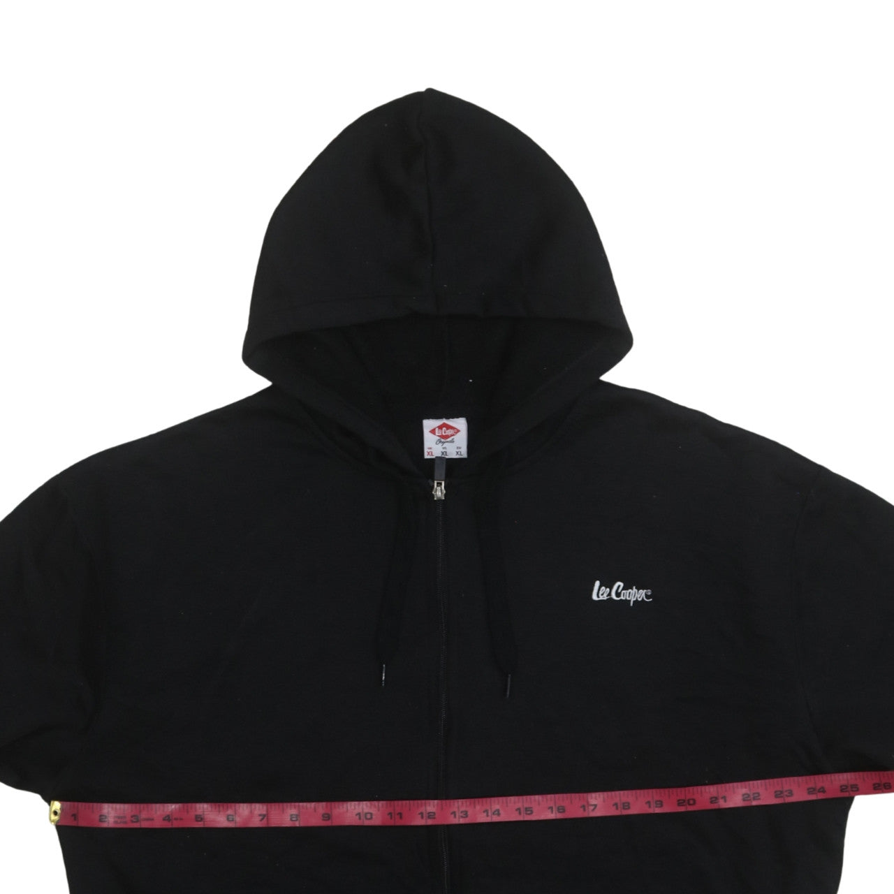 Lee Cooper Mens Black XL Full Zip Hoodie Sweatshirt